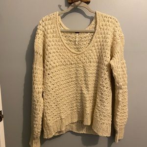 Free People Cream Sweater